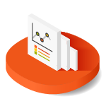 presentations infographics icon