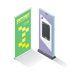 support exhibitions event management icon
